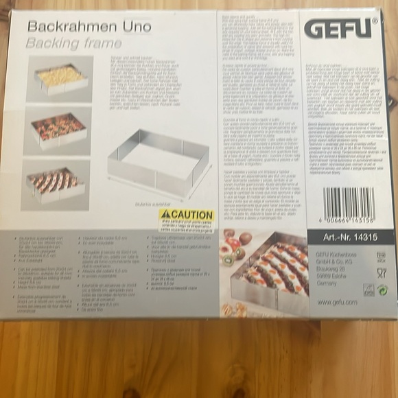 Adjustable baking frame. Stainless steel. - Picture 3 of 4